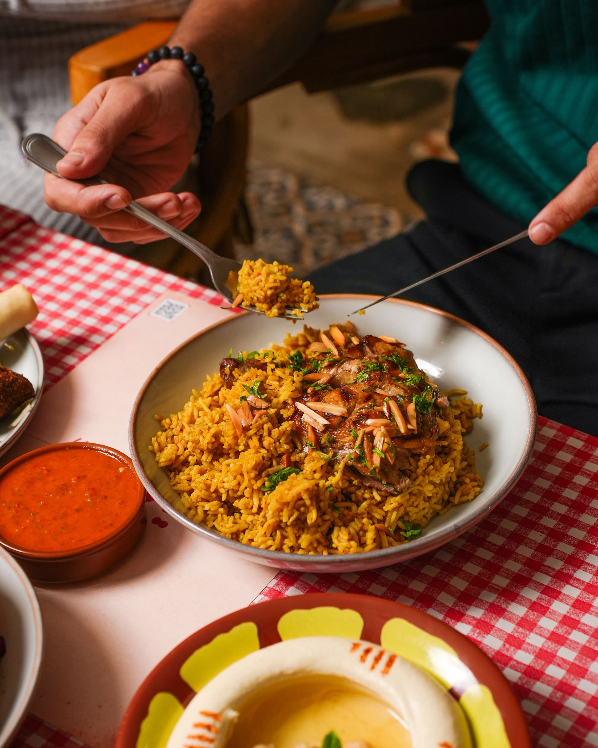 Warm Middle Eastern dinner gathering